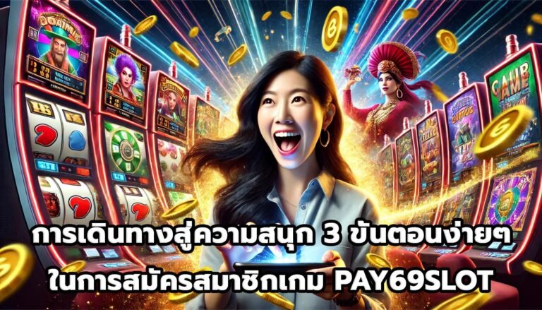 การเดินทางสู่ความสนุก 3 ขั้นตอนง่ายๆ ในการสมัครสมาชิกเกม PAY69SLOT-3