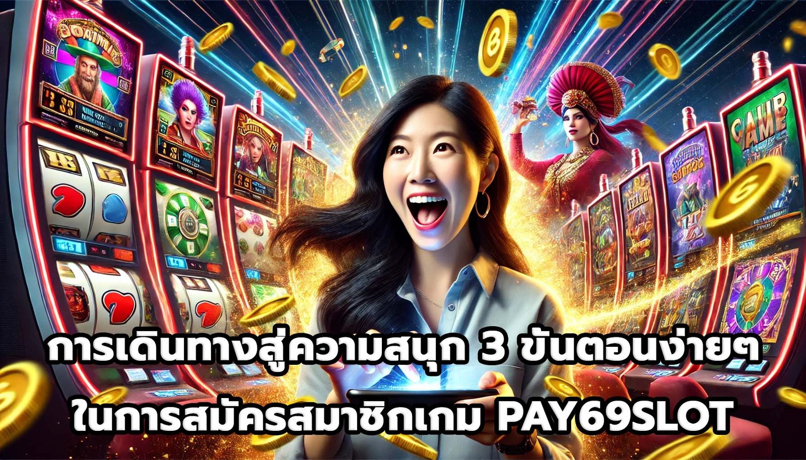 การเดินทางสู่ความสนุก 3 ขั้นตอนง่ายๆ ในการสมัครสมาชิกเกม PAY69SLOT-3