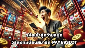 รหัสเข้าสู่ความสนุก วิธีลงทะเบียนสมาชิก PAY69SLOT-10