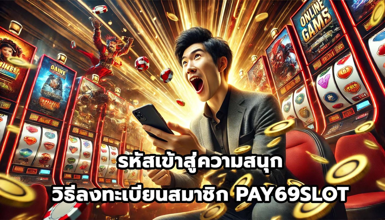 รหัสเข้าสู่ความสนุก วิธีลงทะเบียนสมาชิก PAY69SLOT-10